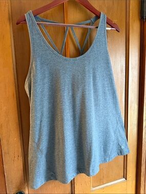 GAP Light Gray Strappy-Back Tank Top